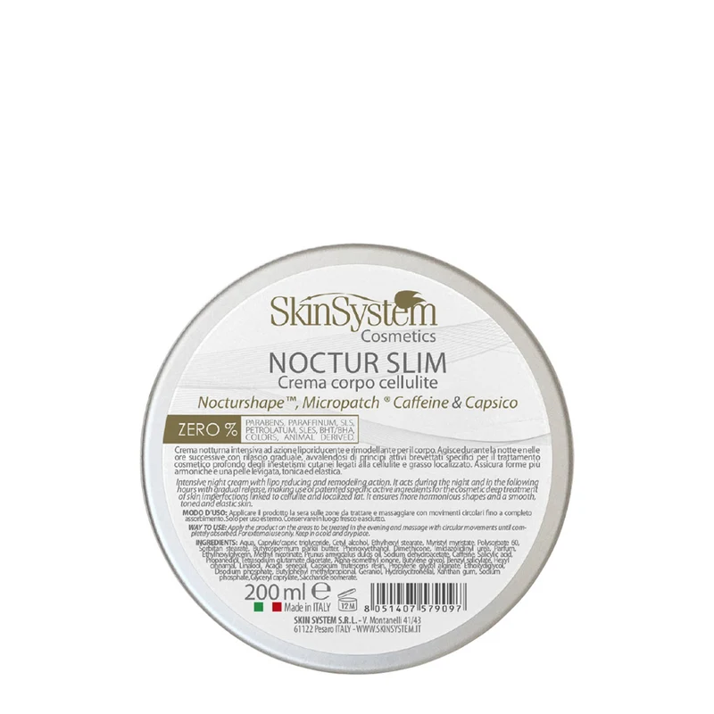 SkinSystem Noctur Slim 200ml - crema notturna anti cellulite