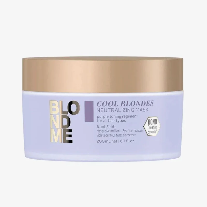 Schwarzkopf Blondme Cool Blondes Neutralising Maschera antigiallo 200ml