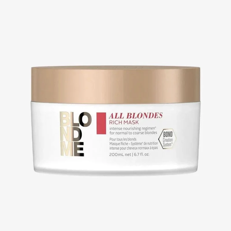 Schwarzkopf Blondme All Blondes Rich Maschera capelli biondi 200ml