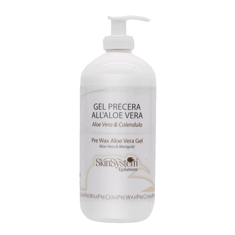 SkinSystem Pre Wax Aloe Vera Gel 500ml - gel precera all'aloe vera