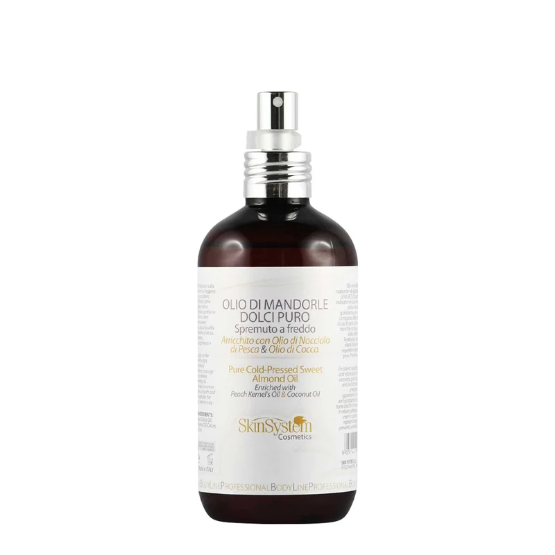 SkinSystem Pure Cold-Pressed Sweet Almond Oil 250ml - olio di mandorle dolci puro