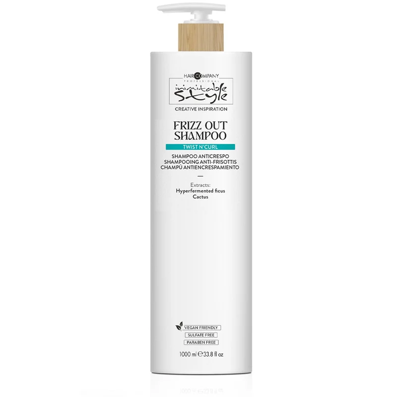 Hair Company Inimitable Style Frizz Twist N'Curl Out Shampoo 1000ml - shampoo anticrespo