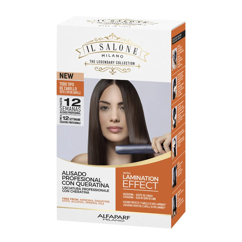 Alfaparf Milano Il Salone Straight Kit trattamento lisciante per tutti i tipi di capelli