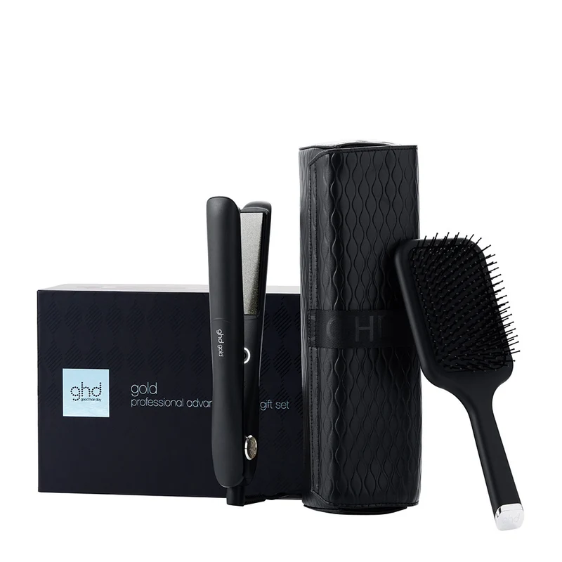 Ghd Gift Set Gold - piastra e paddle brush