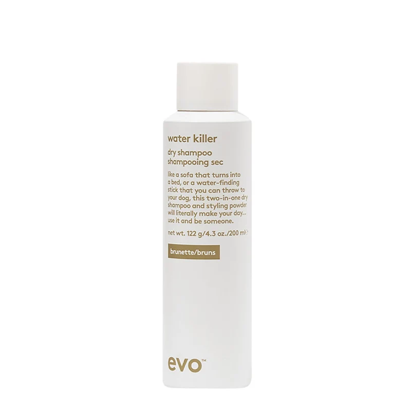 Evo Style Water Killer Dry Shampoo Brunette 200ml - shampoo secco castano