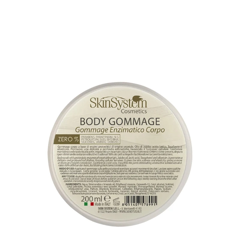 SkinSystem Body Gommage Enzimatico Corpo 200ml - gommage enzimatico