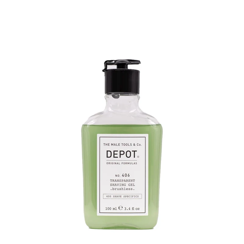 Depot Shave Specifics No.406 Transparent Shaving Gel Brushless 100ml - gel rasatura