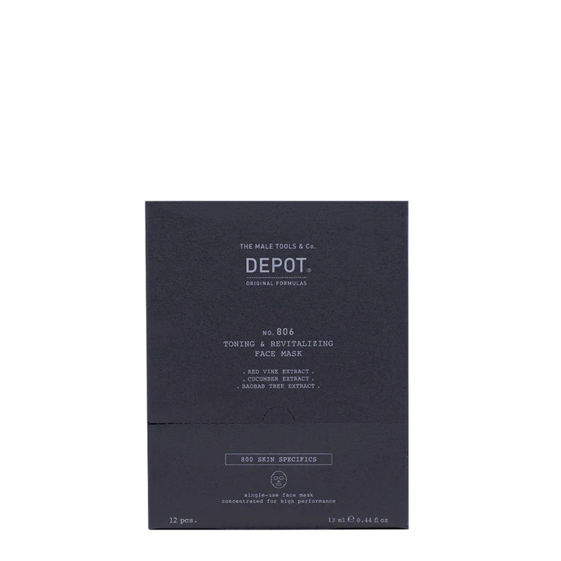 Depot Skin Specifics Toning & Revitalizing Face Mask 12 pcs - kit maschere tonificanti rivitalizzanti