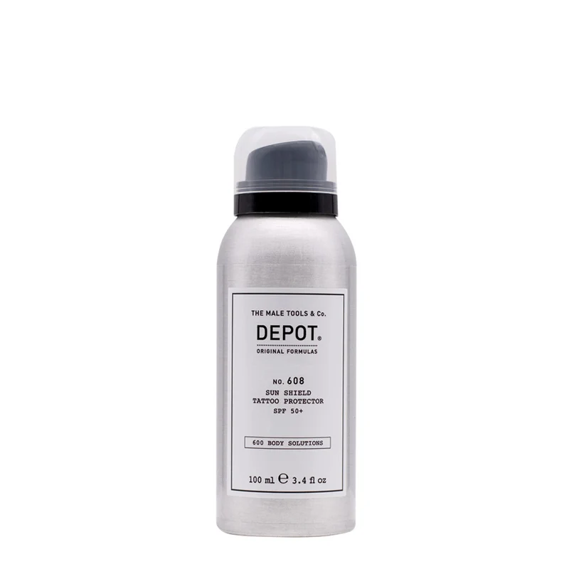 Depot Body Solutions No. 608 Sun Shield Tattoo Protector 50+SPF 100ml - spray protezione solare