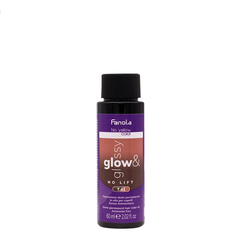 Fanola Glow & Glossy Oil Toner T.41 60ml - colorazione semi permanente in olio senza ammoniaca