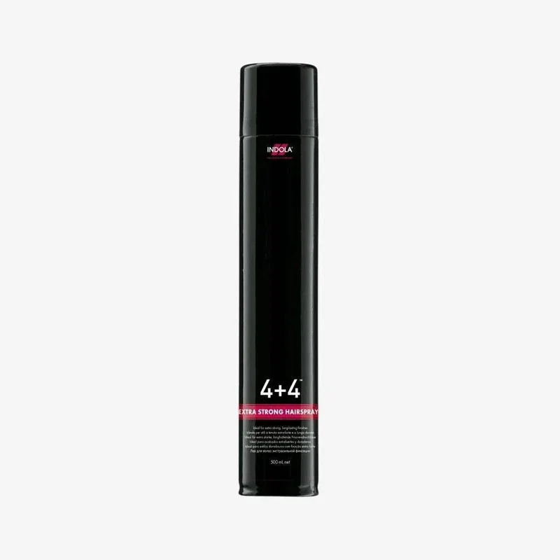 4+4 Extra Strong Hairspray Indola 500ml lacca extra forte