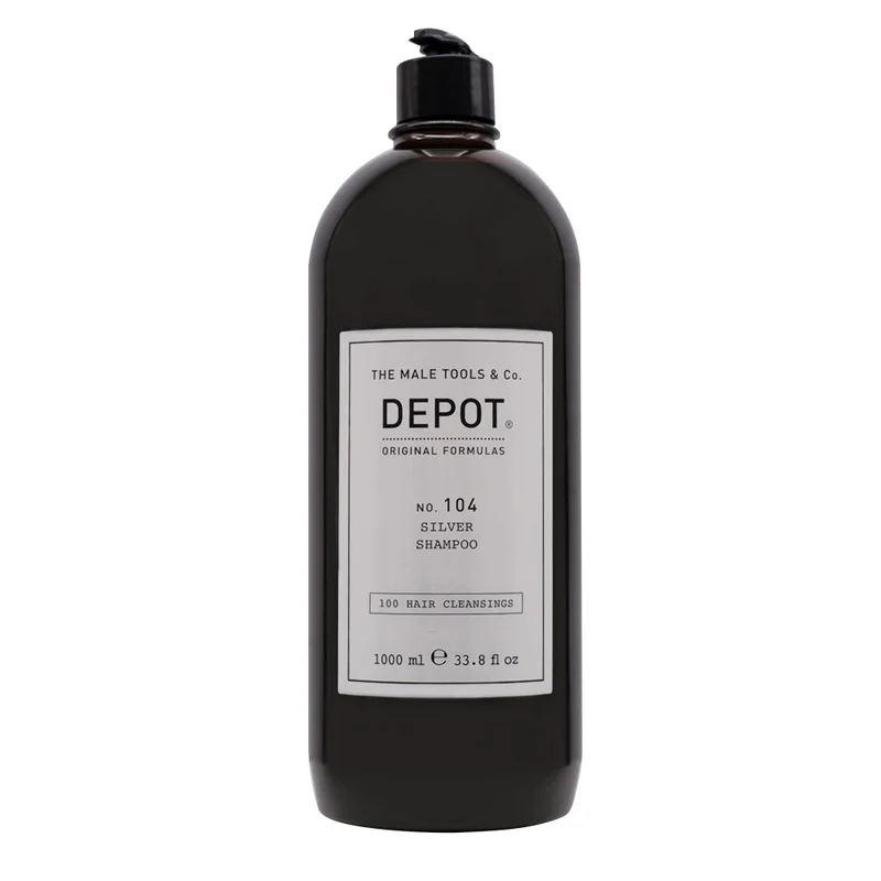 Depot Hair Cleansing No. 104 Silver Shampoo 1000ml - shampoo capelli biondi, grigi e bianchi