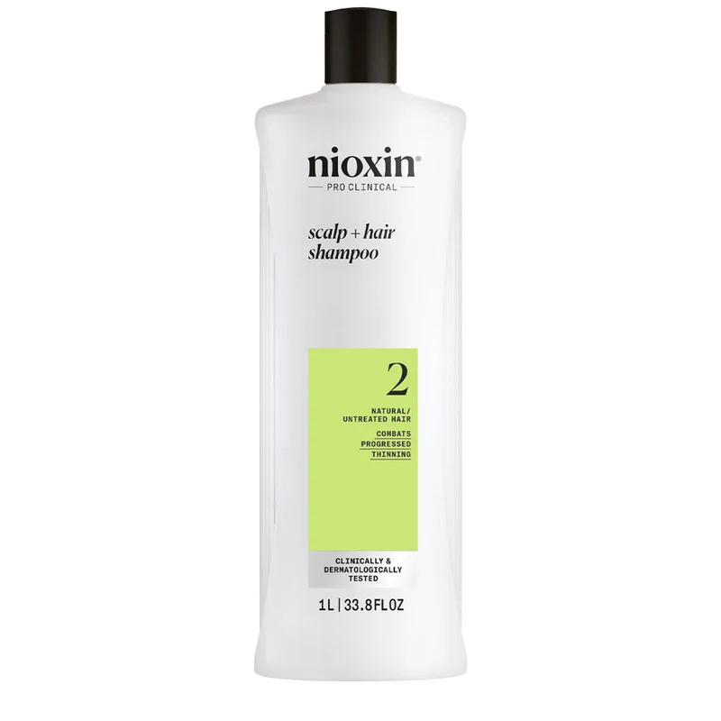 Nioxin Sistema 2 Scalp + Hair Shampoo 1000ml - shampoo anti assottigliamento avanzato