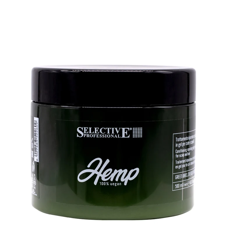 Selective Professional Hemp Jelly Mask 500ml - maschera riparatrice in gel cute e capelli