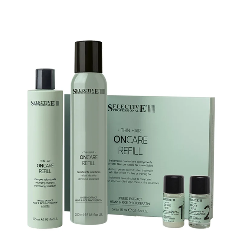Selective Professional Refill Shampoo 275ml Treatment Fiale 5+5x15ml Fast Foam Mousse Refill 200ml
