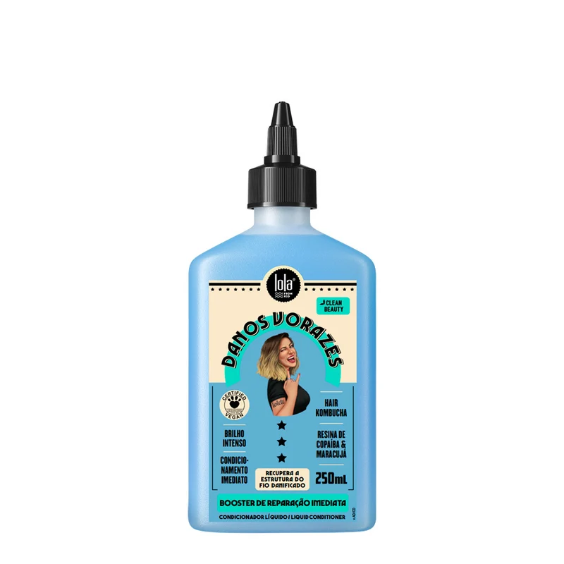 Lola From Rio Danos Vorazes Booster De Reparação Imediata 250ml - balsamo liquido anticrespo