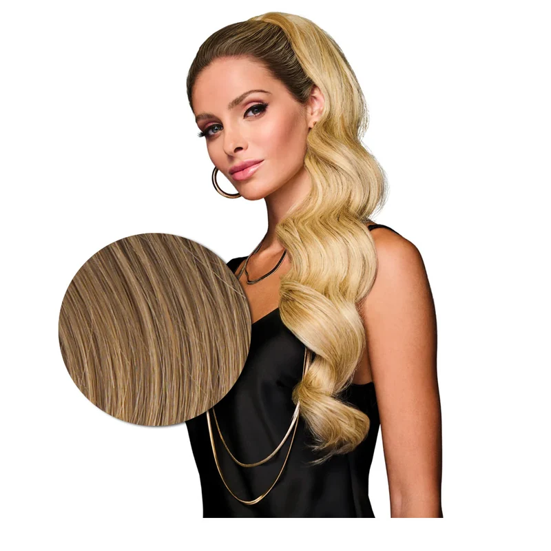 Hairdo Coda Mossa con Clip R1416T Biondo Scuro 69cm