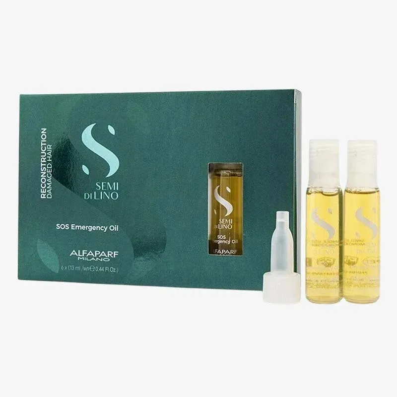 Alfaparf Semi di Lino Reconstruction SOS Emergency Oil 6x13ml