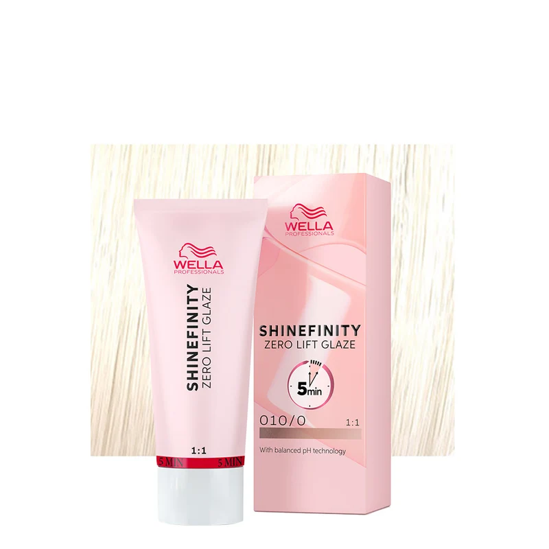 Wella Shinefinity Zero Lift Glaze Natural Flash 010/0 60ml - colorazione demi permanente