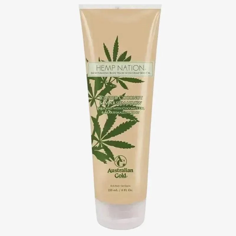 Hemp Nation Toasted Coconut and Marshmallow Body Wash 235ml Australian Gold