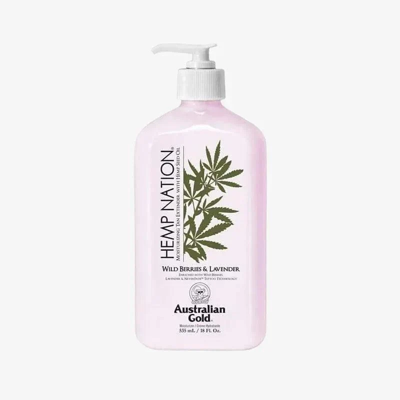 Hemp Nation Wild Berries and Lavander Tan Extender 535ml Australian Gold