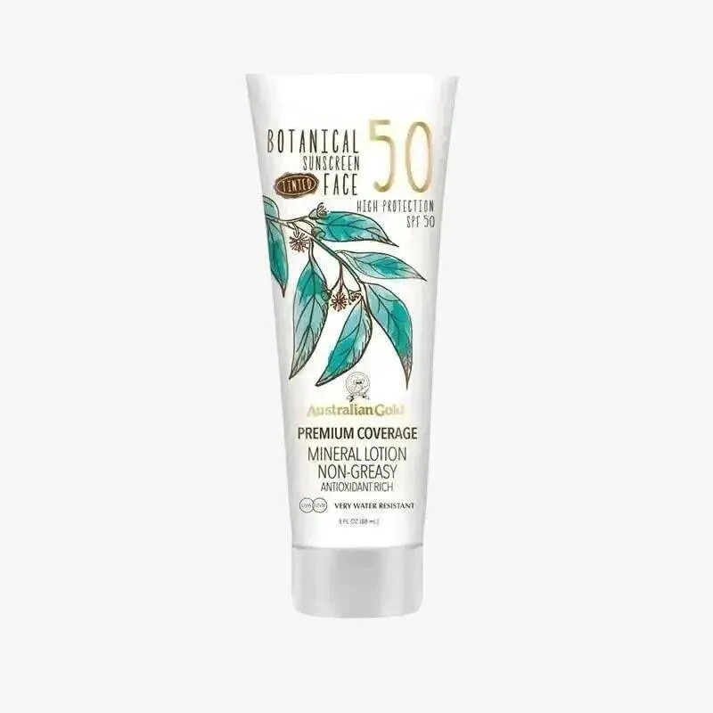 Botanical Sunscreen Tinted Face SPF 50 Light Australian Gold 89ml crema solare viso