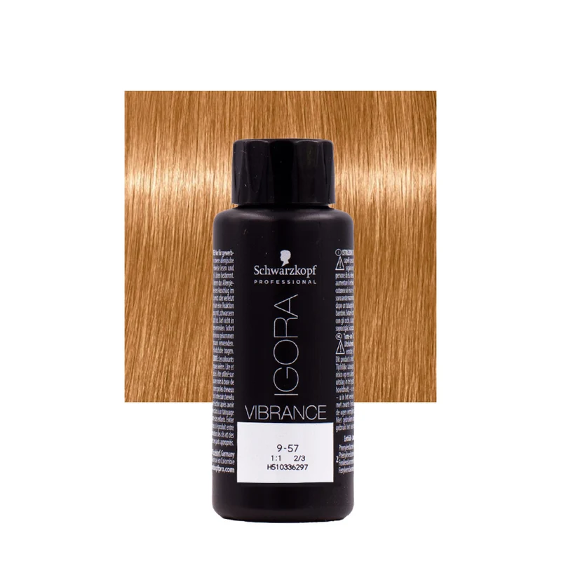 Schwarzkopf Igora Vibrance 9-57 Biondo Chiarissimo Dorato Rame 60ml - colorazione tono su tono
