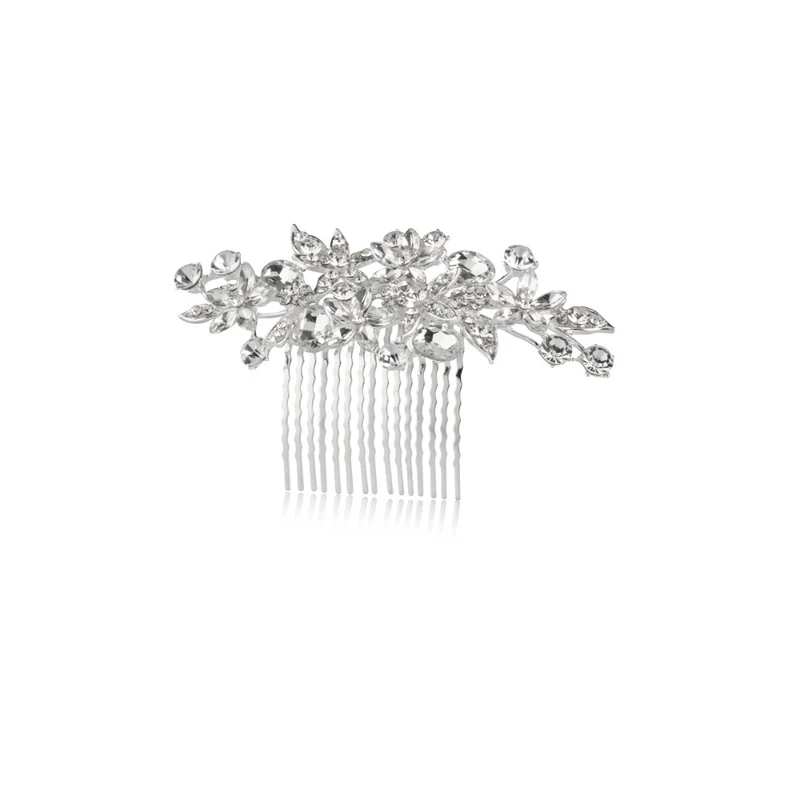 Labor Pettinino per capelli floreale con strass
