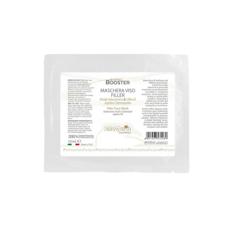 SkinSystem maschera viso filler acido ialuronico 12 pezzi