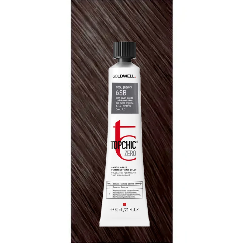 6SB Topchic Zero Dark Silver Blonde tb 60ml - colorazione permanente senza ammoniaca