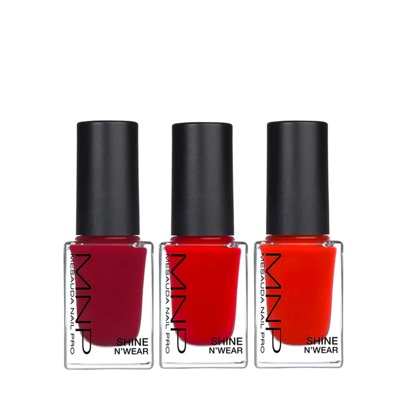 My Nail Pro MNP Shine N' Wear 259 Caramel Apple 10ml 258 Blushing Sky 10ml 257 Do U Spritz? 10ml