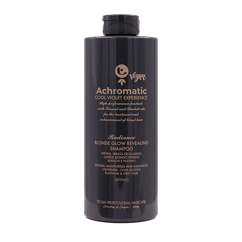 Tecna Achromatic Blonde Glow Revealing Shampoo 400ml - shampoo antigiallo