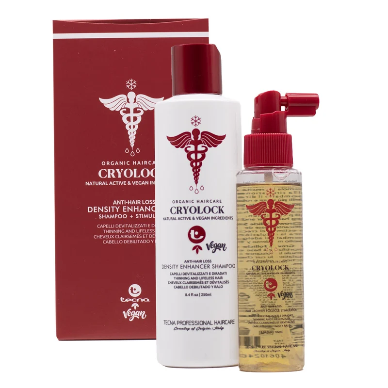 Tecna Cryolock Density Enhancer Set Shampoo 250ml + Stimulator 100ml - kit anticaduta