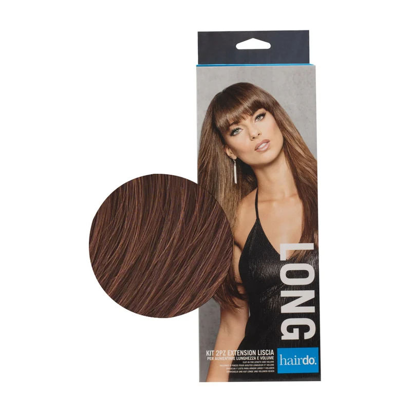Hairdo Extension Liscia Castano Mogano Ramato 2x51cm - extension