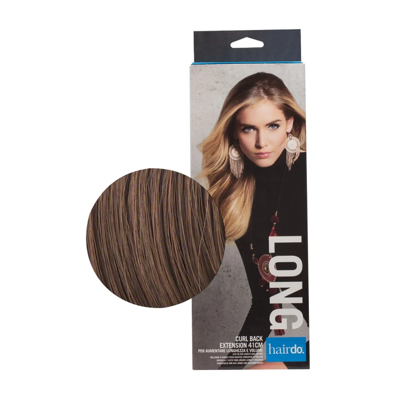 Hairdo Curl Back Extension Castano Chiaro Dorato 41cm - extension onde e scalatura naturale