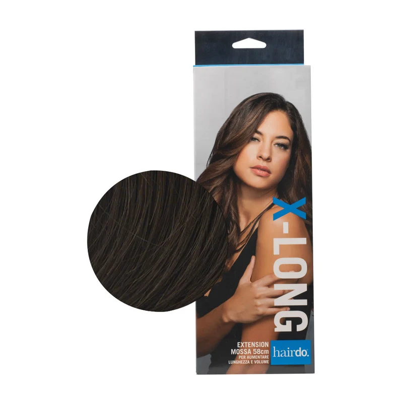 Hairdo Extension Mossa Castano Medio 58cm - extension mossa