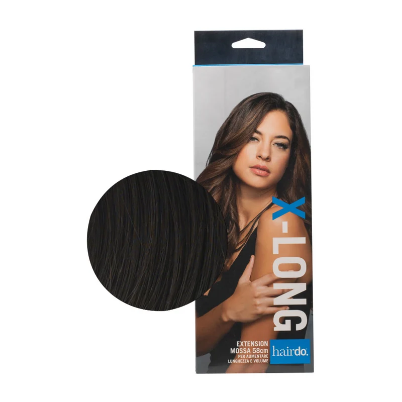 Hairdo Extension Mossa R4 Castano Scuro 58cm - extension mossa