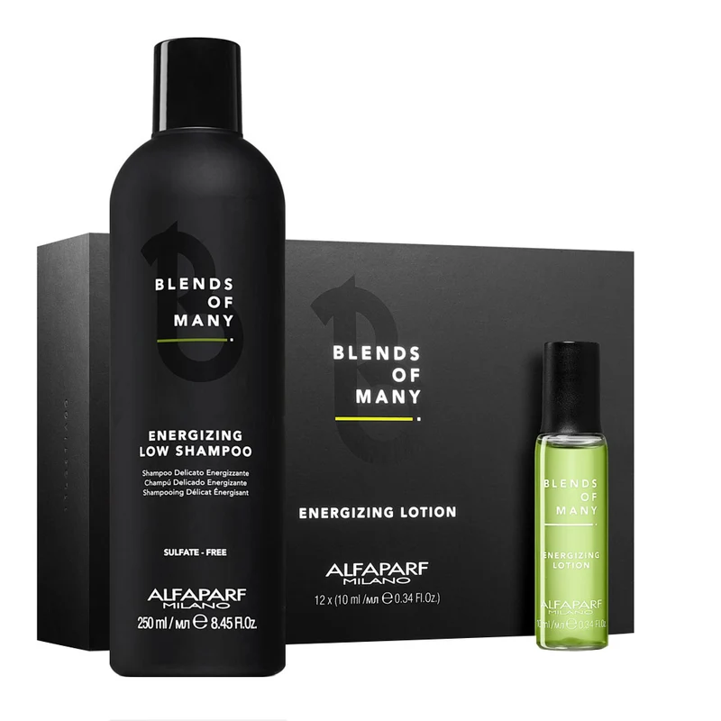 Alfaparf Milano Blends Of Many Energizing Low Shampoo 250ml Lotion 12x10ml