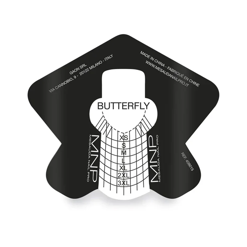 My Nail Pro Butterfly Nail Forms 250 pz - cartine da ricostruzione in alluminio