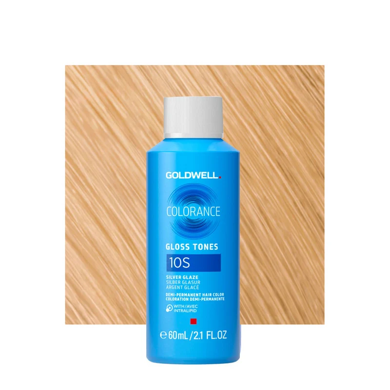 10S Goldwell Colorance Gloss Tones Cool Blonde Silver Glaze 60ml - colorazione demi-permanente