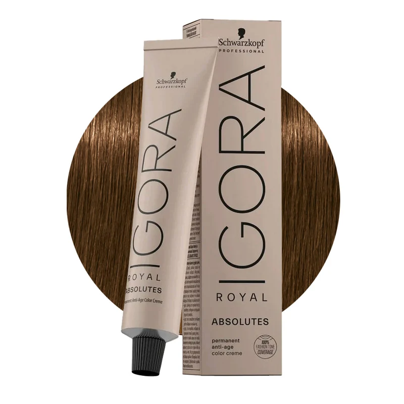 Schwarzkopf Igora Royal Absolutes 7-140 Biondo Medio Cendrè Beige Naturale 60ml - colorazione permanente