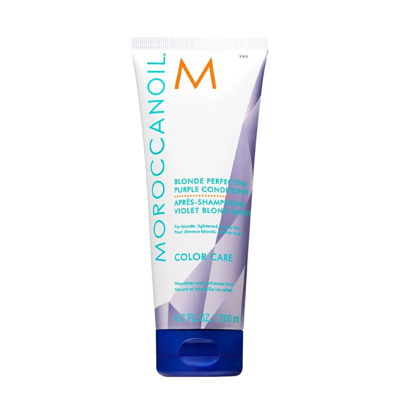 Moroccanoil Blonde Perfecting Purple Conditioner 200ml - balsamo tonalizzante per capelli chiari