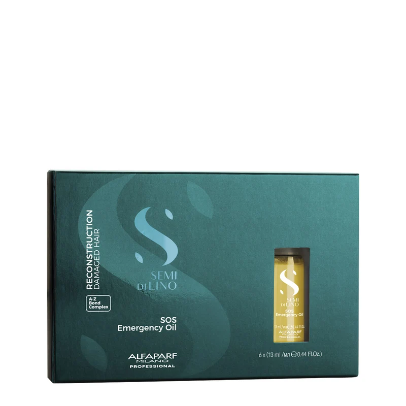 Alfaparf Milano Semi di Lino Reconstruction Reparative SOS Emergency Oil 6x13ml - trattamento ristrutturante