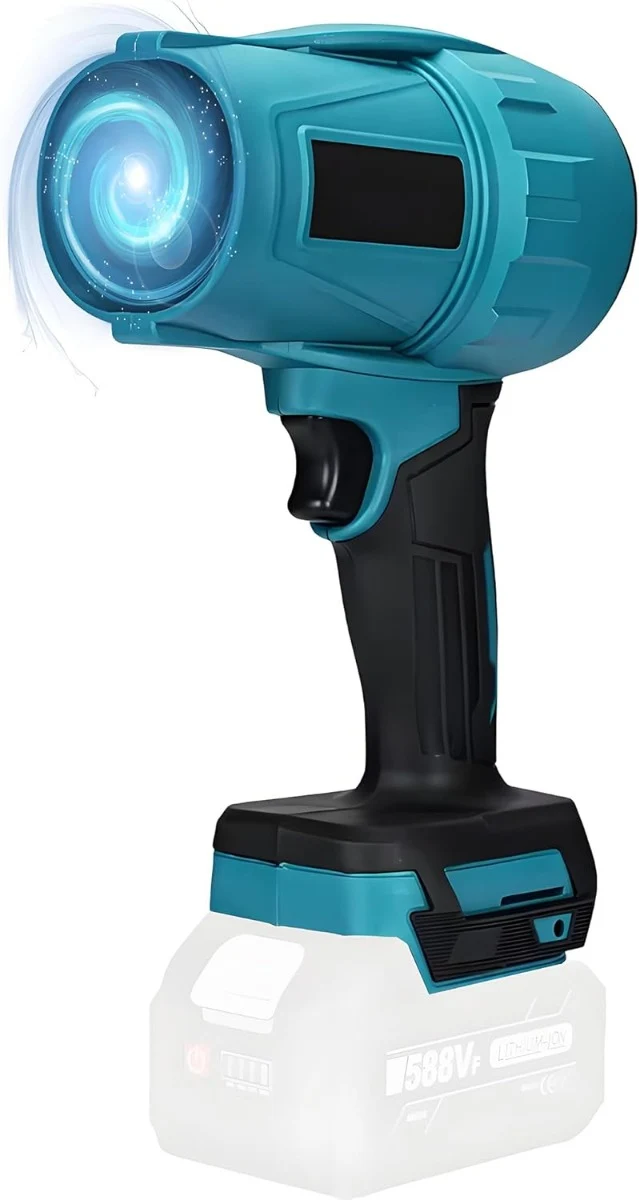 Soffiatore Senza Fili con Doppia Batteria 48V, Turbo Ventola Portatile, Valigetta Inclusa