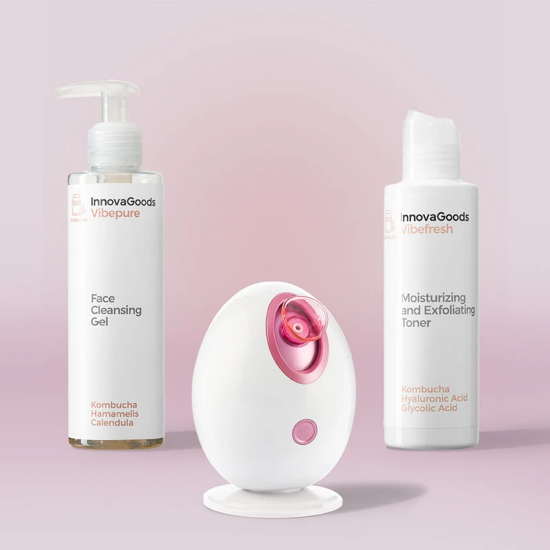 Pack Tratamiento Facial Limpieza Profunda Kombucha InnovaGoods