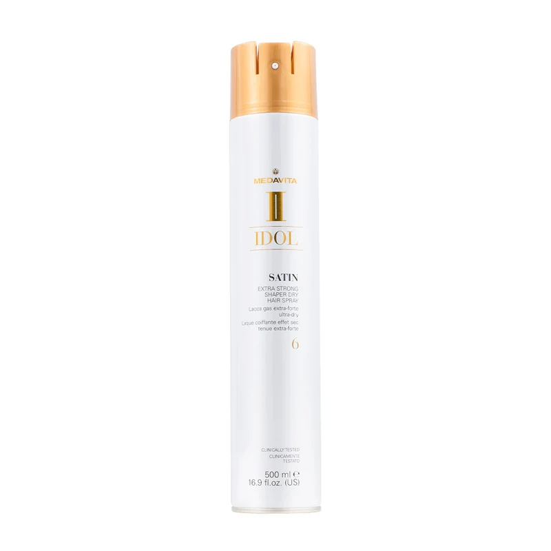 Medavita Idol Styling Satin Extra Strong Shaper Dry Hairspray 6 500ml - lacca extra forte