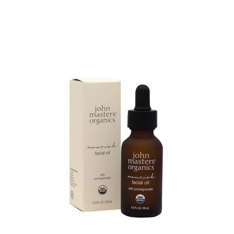 John Masters Organics Nourish Facial Oil With Pomegranate 30ml - olio viso idratante