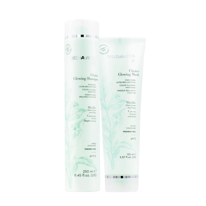Medavita Choice Glowing Shampoo Lucidante 250ml e Maschera 150ml