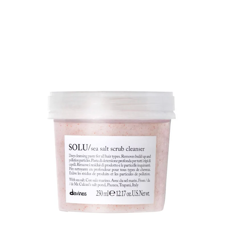 Davines Essential HairCare Solu Sea Salt Scrub Cleanser 250ml - scrub al sale marino per tutti i tipi di capelli