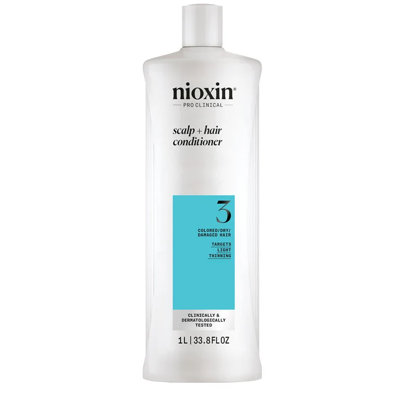 Nioxin Sistema 3 Scalp + Hair Conditioner 1000ml - balsamo anti assottigliamento lieve